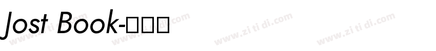 Jost Book字体转换